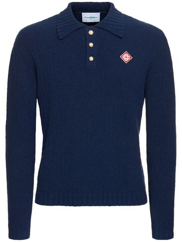 Polo Di Maglia Bouclé In Misto Cotone - CASABLANCA - Modalova