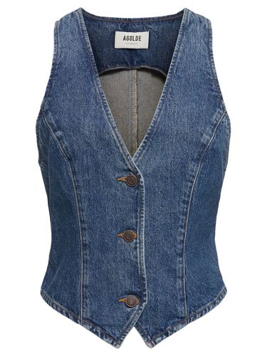 Gilet Heller In Denim Di Cotone - AGOLDE - Modalova