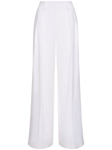 Linen Mid Rise Wide Pants - MICHAEL KORS COLLECTION - Modalova