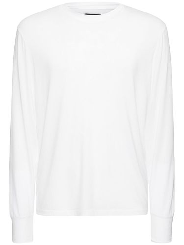 T-shirt Aus Lyocell Und Baumwolle Mit Druck - TOM FORD - Modalova