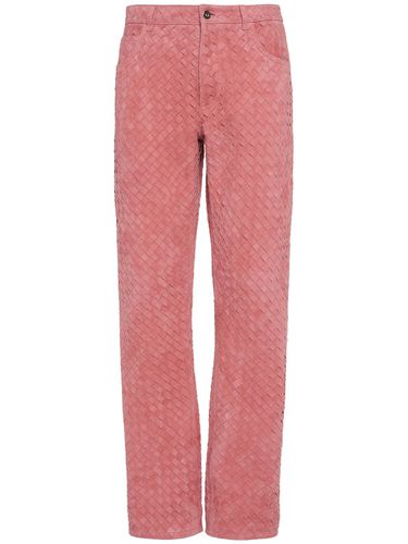 Pantalones De Ante Intrecciato - BOTTEGA VENETA - Modalova