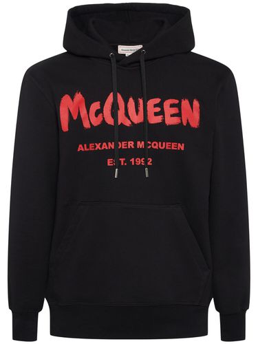 Hoodie Aus Baumwolljersey Mit Druck - ALEXANDER MCQUEEN - Modalova