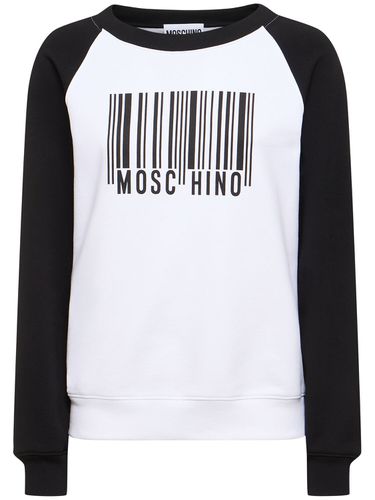 Sudadera De Jersey De Algodón - MOSCHINO - Modalova