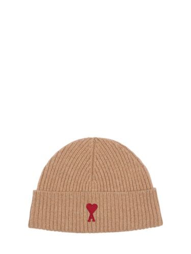 Adc Logo Wool Beanie - AMI PARIS - Modalova