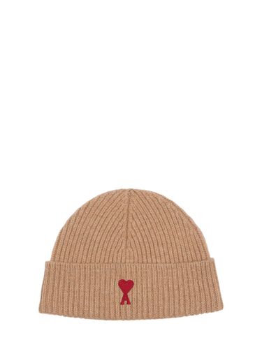 Gorro Beanie Con Logo - AMI PARIS - Modalova