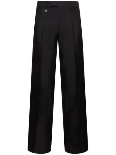 Tuxedo Wool & Silk Pants - BURBERRY - Modalova