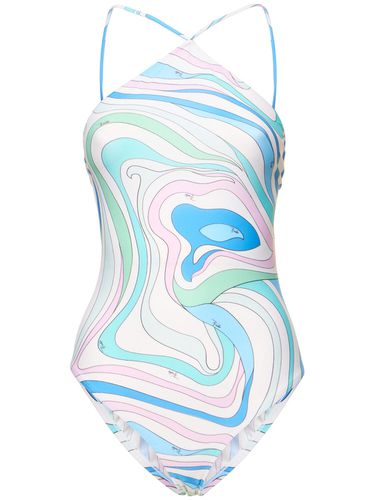 Shiny Lycra One Piece Swimsuit - PUCCI - Modalova