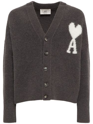 Cardigan Adc In Misto Alpaca - AMI PARIS - Modalova