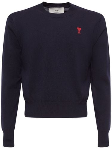 Adc Wool Crewneck Sweater - AMI PARIS - Modalova