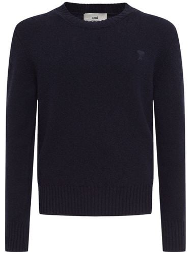 Kaschmirpullover Mit Adc-logo - AMI PARIS - Modalova