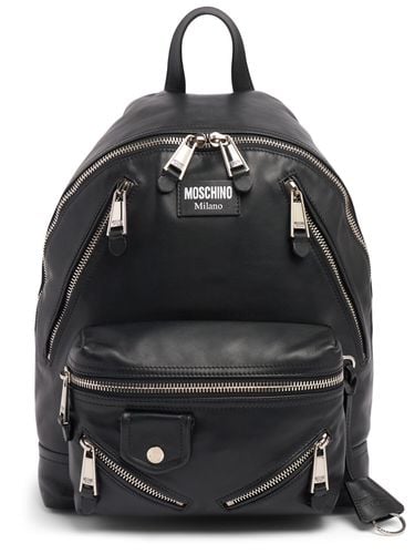 Biker Bag Backpack - MOSCHINO - Modalova