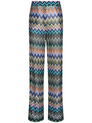 Pantalones Anchos De Lurex - MISSONI - Modalova