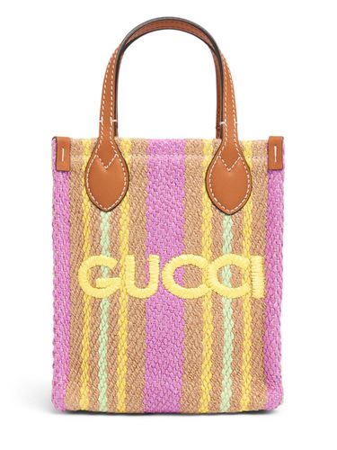 Bolso Super Mini De Lona Con Logo - GUCCI - Modalova