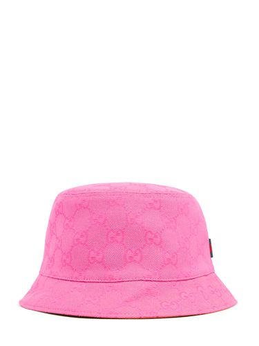 Cappello Bucket In Tessuto Gg - GUCCI - Modalova