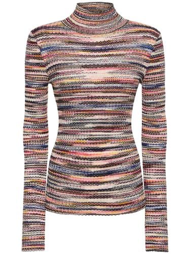 Knit Viscose Turtleneck Sweater - MISSONI - Modalova