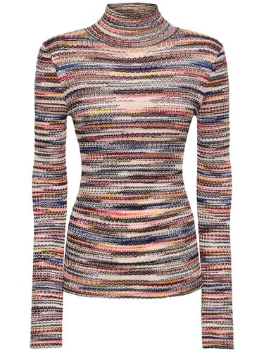 Suéter De Punto De Viscosa Con Cuello Alto - MISSONI - Modalova