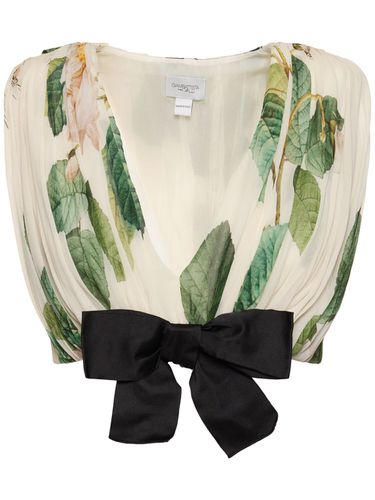 Georgette Bow Top - GIAMBATTISTA VALLI - Modalova