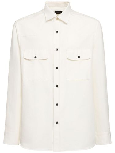 Cotton & Linen Western Shirt - BRIONI - Modalova