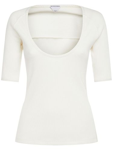 Top De Jersey De Algodón Acanalado - BOTTEGA VENETA - Modalova