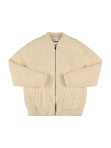 Chaqueta Bomber De Bouclé - MSGM - Modalova