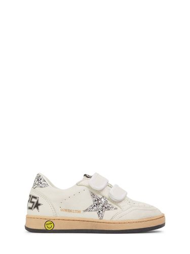 Sneakers Ballstar De Piel Glitter - GOLDEN GOOSE - Modalova