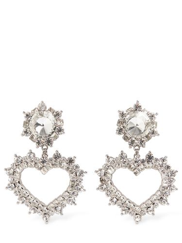 Crystal Heart Earrings - ALESSANDRA RICH - Modalova