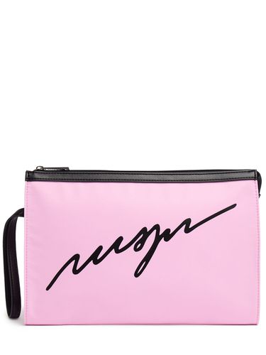 Pouch De Nylon Con Logo - MSGM - Modalova