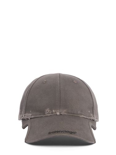 Cappello Da Baseball In Drill Di Cotone - BALENCIAGA - Modalova