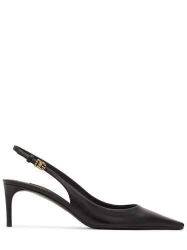 Mm Hohe Fersenriemen-pumps Aus Leder - DOLCE & GABBANA - Modalova