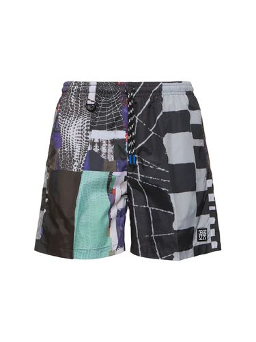 Shorts De Nylon Estampado - DEVA STATES - Modalova