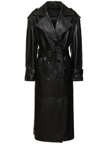 Abrigo Trench Oversize De Piel - MANOKHI - Modalova