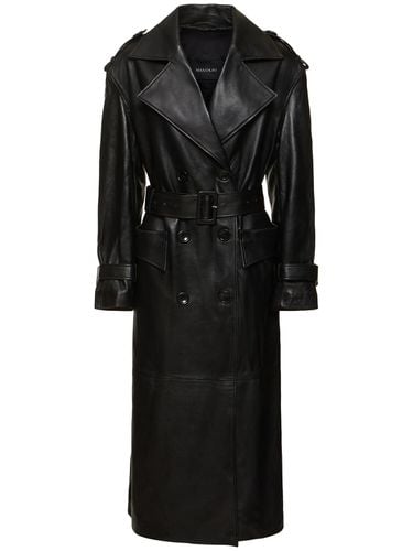 Oversized Trenchcoat Aus Leder - MANOKHI - Modalova