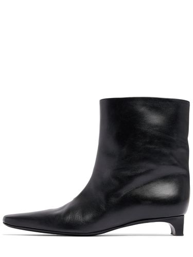 Mm Celine Leather Ankle Boots - LOULOU STUDIO - Modalova