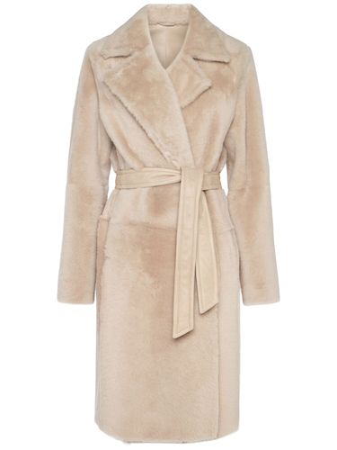 Ulzio Belted Furry Short Coat - MAX MARA - Modalova