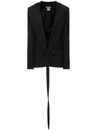 Tailored Wool Blend Blazer W/ Hood - NENSI DOJAKA - Modalova