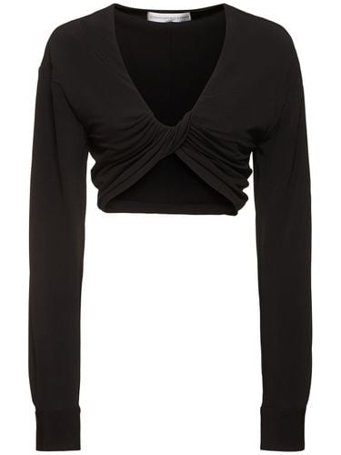 Top Cropped Vivenda Drappeggiato - CHRISTOPHER ESBER - Modalova