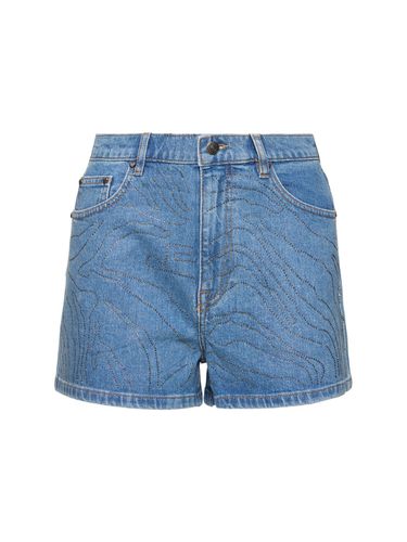 Shorts De Denim De Algodón - ROTATE - Modalova