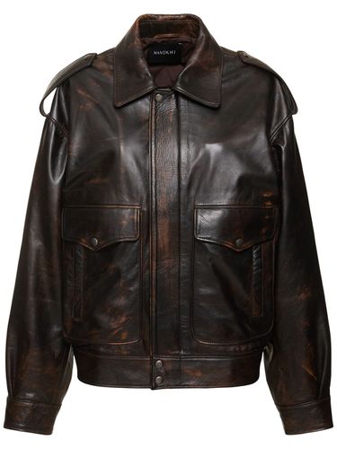 Devin Leather Jacket - MANOKHI - Modalova