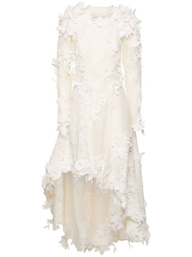 Tranquility Linen & Silk Lace Midi Dress - ZIMMERMANN - Modalova