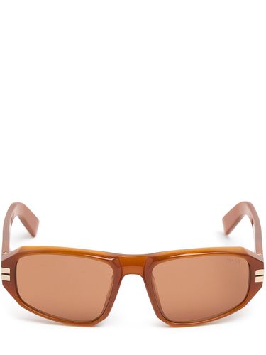 Eckige Sonnenbrille Mit Kristallen - ZEGNA - Modalova