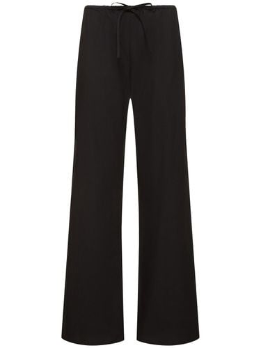 Cotton Elastic Wide Pants - MATTEAU - Modalova