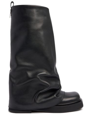 Botas Combat De Piel 30mm - THE ATTICO - Modalova