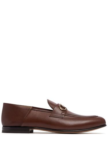 Gin Leather Loafers - FERRAGAMO - Modalova