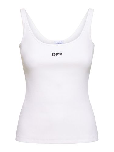 Tank Top De Algodón - OFF-WHITE - Modalova