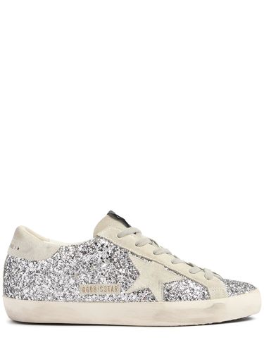 Mm Hohe Sneakers Mit Glitzer "super-star" - GOLDEN GOOSE - Modalova