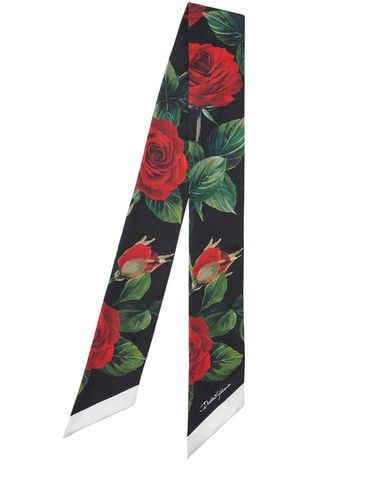 Printed Silk Bandeau Scarf - DOLCE & GABBANA - Modalova