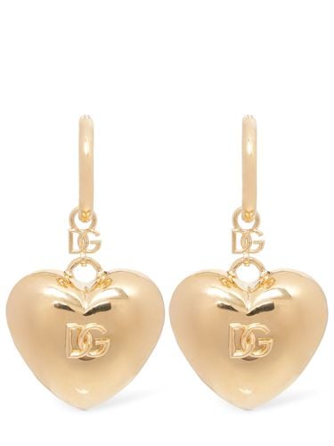 Logo Heart Earrings - DOLCE & GABBANA - Modalova