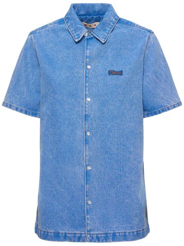 Camisa De Denim Con Manga Corta - MARNI - Modalova