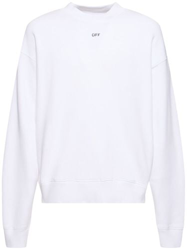 Off Stamp Skate Cotton Sweatshirt - OFF-WHITE - Modalova