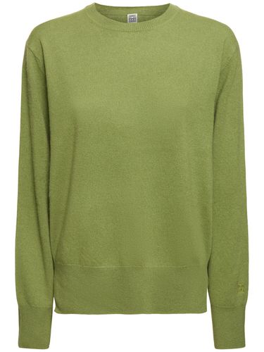 Crewneck Cashmere Knit Sweater - TOTEME - Modalova